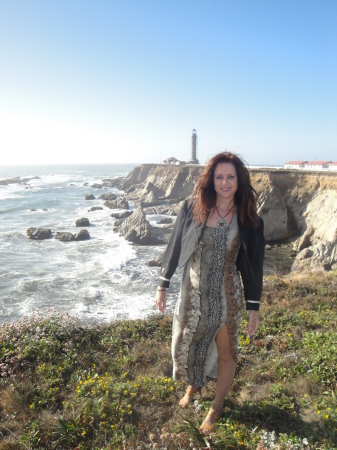 Pt. Arena Lighthouse behind me in the distance