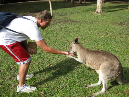 My son, Matt, in Australia