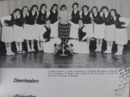 CHS Cheerleaders, 1957