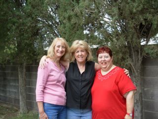 Karen Atkinson, me and Cheryl Salter