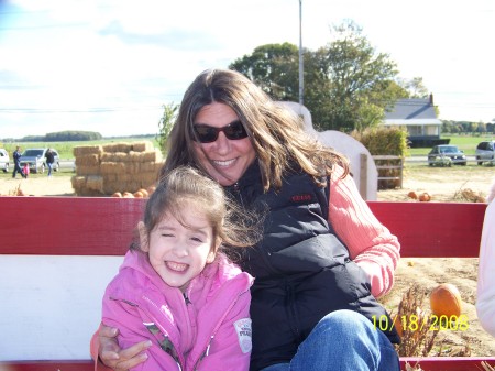 My Daughter Nicole & I On The Hay Ride