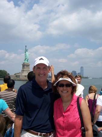 Bob & Lil at the Statue of Liberty, July 2008