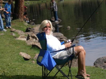 Fishing 7.08 at Hawley Lake in Northern AZ