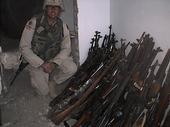 mike in iraq with weapons they found