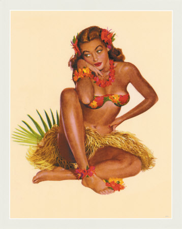 lrgap945~hawaiian-pin-up-girl-1949-posters