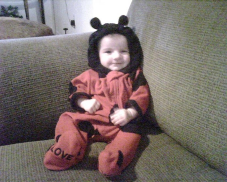 Neveah dressed for Trick or Treat!!