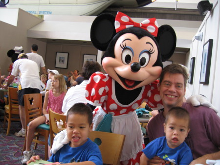 My Kids and I meet Minnie