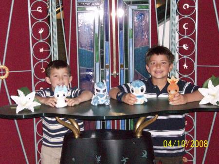 Alex and Connor with new Pokemon in Japan