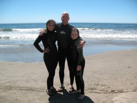 Surfing with Nieces Paige & Kristen