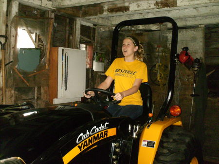 Alexii on the new tractor