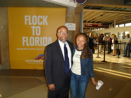 Mike with Sara Poole, TRIO Upward Bound Alumni