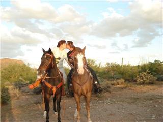 my horses and my sweetie in Tucson