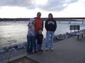 my kids and hubby at Kentucky Dam