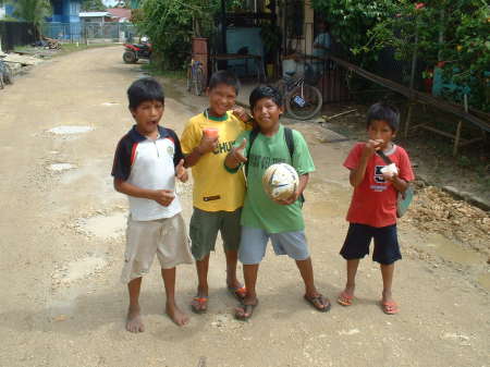 Local soccer players