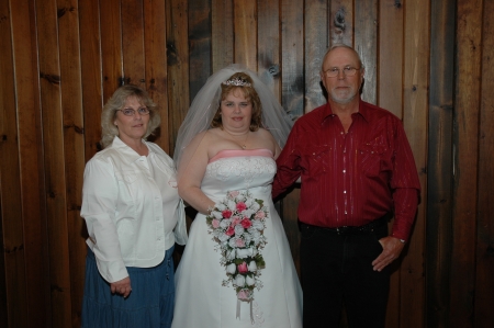 Wedding with my mom and dad April 2007