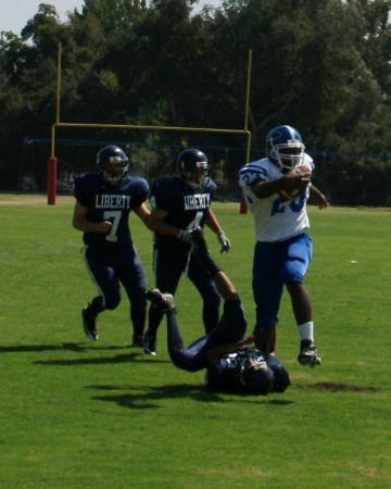 Milton III's first touchdown.