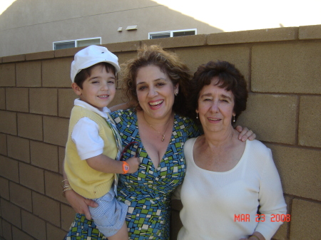 Easter 2008 with my mom and my son Fabian