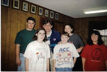 Me with youth from my church in 1997