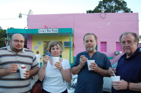 Friends and family at Jerry's Sno Cones
