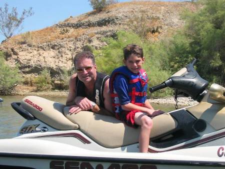 Me and my youngest son Matt at Lake Havasu