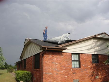 Larry on Roof