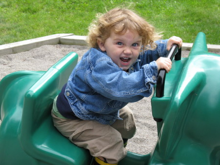 Little guy's 1st day at Nursery School