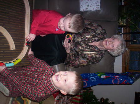 Dylan, Ethan and my Mother