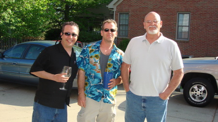 Wingman, Dad, myself.  Derby Party 2008