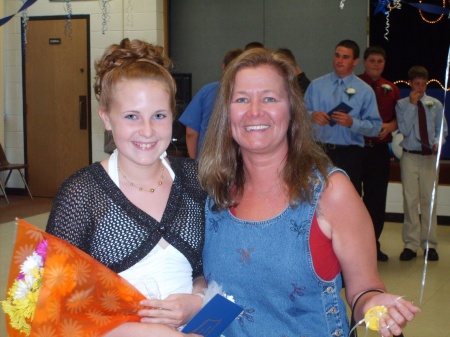 My daughter and I Her 8th Grade Graduation