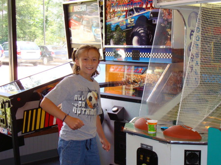 Fiona playing a game