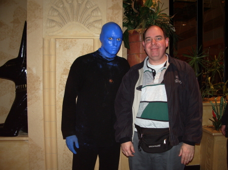 With  Blue Man in Vegas