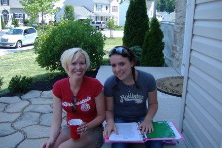 Me and my niece at my BBq at my house :)