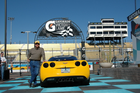 Posing with my vette