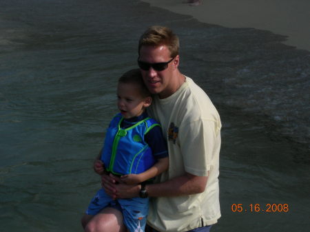 Michael and Carson Age 4 at Waikiki