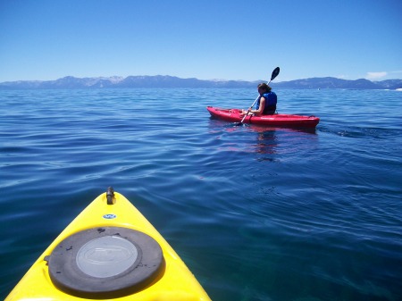 Kayaking Lake Tahoe