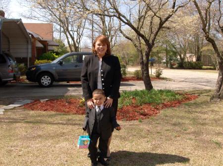 Josh and Mommy on Easter