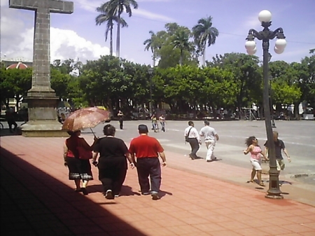 central park or square of granada