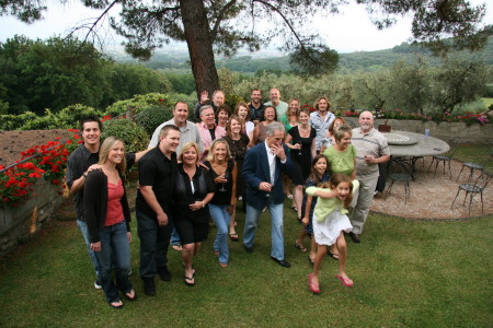 In the gardens at Villa Lucia, Tuscany