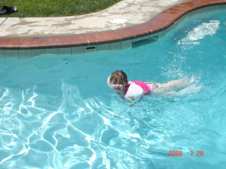 Julia's First Swim