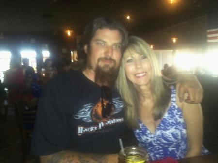 My youngest son & me at my 36th anniversary