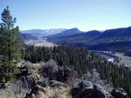 View from Hill behind Colorado Cabin