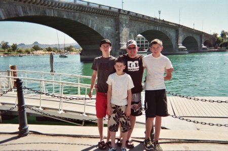 Me and my boys at Lake Havasu