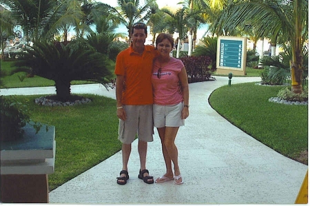 At the resort in Cancun