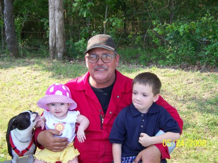Me,my grandson, youngest granddaughter & Molly