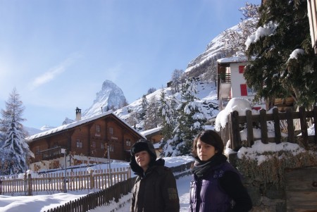 Christmas 2010 - in front of the Matterhorn