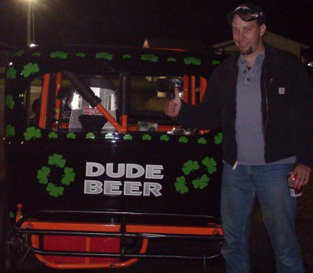 me with the "dude beer" car