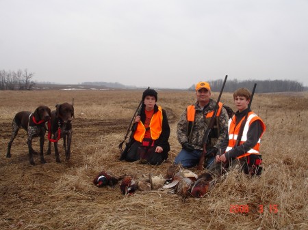 Pheasant hunt with DJ and Andy