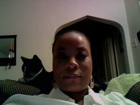 Me and my cat Chocolate