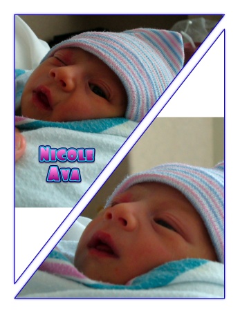 Nicole Ava newborn photos    March 2008