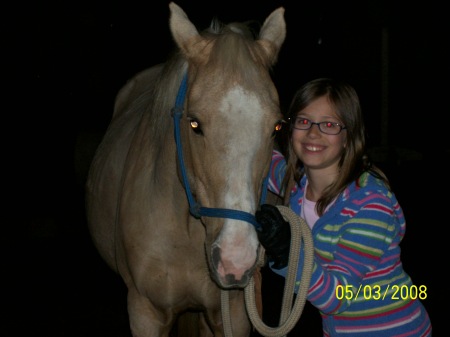 Our oldest and her horse